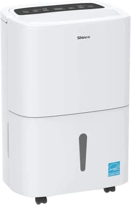 Shinco 5,000/6,000 Sq.Ft Energy Star Dehumidifier, Ideal for Large Rooms and Home Basements, Efficient Moisture Removal,1.32 Gallons
