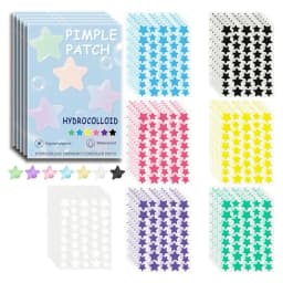 1400pcs Colorful Star Pimple Removal Sticker Invisible Breathable Hydrocolloid Acne Patch Anti-Acne Spots Marks Concealer Makeup