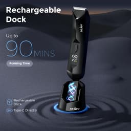 SEJOY Body Pubic Hair Trimmer for Men With Standing Recharge Dock,Balls Women Lady Shaver Hair Removal Bikini Trimmer