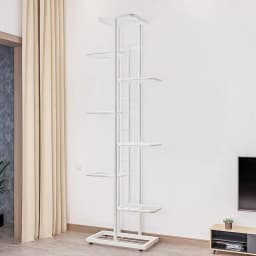 8 Tier Metal Plant Stand Metal Rack, Multiple Flower Pot Holder Shelves Corner Rack, Planter Shelf Display Rack Storage