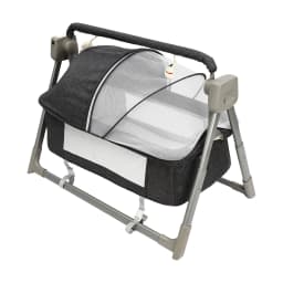 Portable Electric Baby Swing Cradle Bassinet Rocking Crib Infant W/ Bluetooth