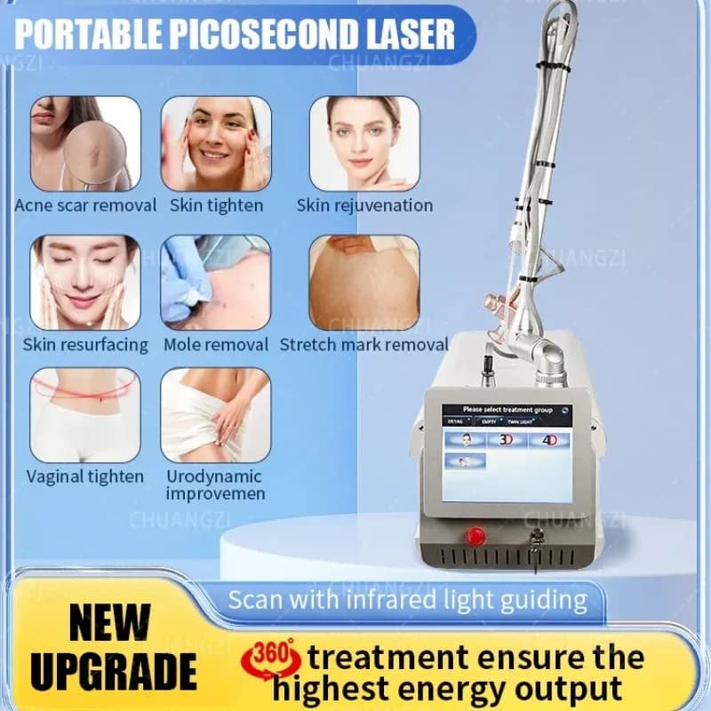 CO2 Fractional Laser RF Machine 4D Fotona 10600nm Acne Scar Removal Skin Tightening Remove Wrinkles Vaginal Rejuvenation Beauty