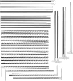 4 Corner Bed Canopy Post Frame Mosquito Netting Bracket Post Stainless Steel, Bed Canopy Post 1.5x2x2m