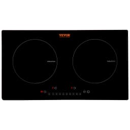 SucceBuy 2 Burners Electric Induction Cooktop Stove Hob Built-in Burner Cooker Sensor Touch Control Magnetic Cooker Hot Plate