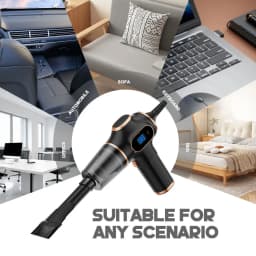 ABS Home Appliance Portable Powerful Handheld Vacuum Cleaner, Long Battery Life Suitable for Cleaning Car and Home Debris