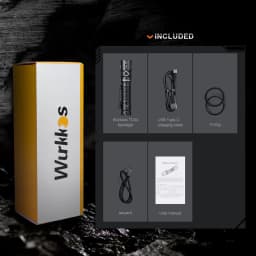 Wurkkos TD04 Flashlight 21700 Rechargeable Dual-Mode Tactical Flashlight USB-C Interface 3000 Lm Everyday Carry with Tail Switch