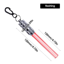 Scuba Diving Flashlight Waterproof Underwater Light With Clip 2 Modes LED Light Stick Dive Light Constant On And Flashing 50hrs