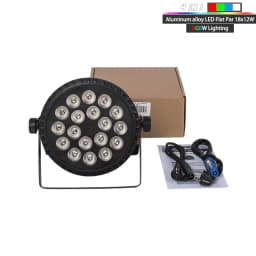 SHEHDS 8PCS LED Flat Par 18x12W RGBW/18x18W RGBWA+UV 6in1 Lighting Aluminum Alloy DJ Disco Stage Ball Christmas Decoration