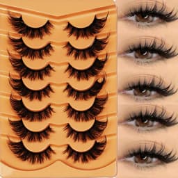 3Boxes(21Pairs) Cat Eye Lashes, Eye End Lengthening, Slender Curling Fluffy False Eyelashes