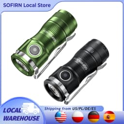 Sofirn Mini SC13 SST40 LED 1300lm Tactical 18350 Rechargeable Flashlight 6000K Keychain Emergency Torch Led Light with Magnetic