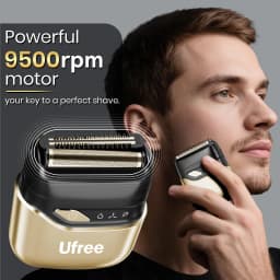 Ufree Electric Razor for Men, Foil Shaver with 2 Foil Heads, Home Appliance Electric Shaver, Wet Dry Cordless Razor, Chargeable