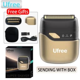 Ufree Electric Razor for Men, Foil Shaver with 2 Foil Heads, Home Appliance Electric Shaver, Wet Dry Cordless Razor, Chargeable