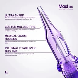 Mast Pro Tattoo Cartridge Needles RL/RM/M/RS Disposable Round Liner Universal Tattoo Cartridge 0.18/0.25/0.30/0.35/0.40mm Needle