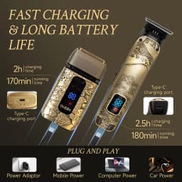 Foil Shavers for Men with Head Shaving, Hair Beard Trimmer, Face Mustache Grooming Kit, Bald Head Shavers and and Haircutting