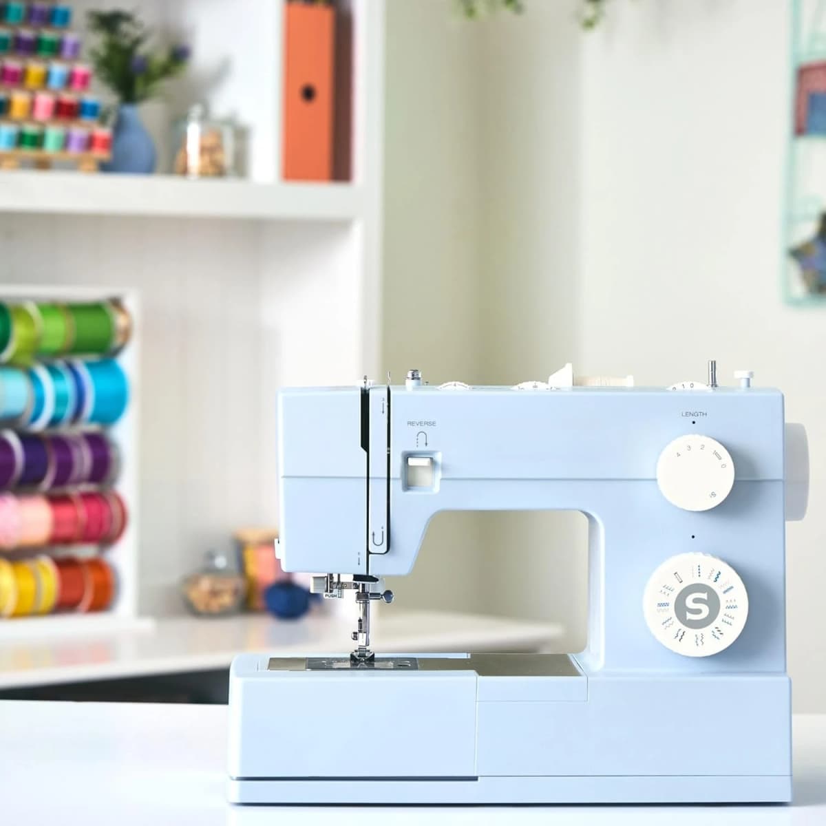 Heavy Duty 4423 Meltwater Blue High Speed Sewing Machine with Accessory Kit | Strong Motor With Enhanced Piercing Power