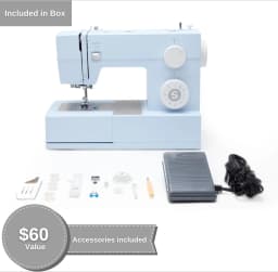 Heavy Duty 4423 Meltwater Blue High Speed Sewing Machine with Accessory Kit | Strong Motor With Enhanced Piercing Power