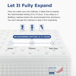 BedStory 12-14 Inch Hybrid Queen Size Mattress, Twin/Full/King - Medium Firm Memory Foam & Pocket Springs for Comfortable Sleep