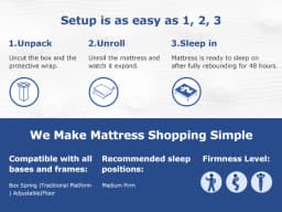 BedStory 12-14 Inch Hybrid Queen Size Mattress, Twin/Full/King - Medium Firm Memory Foam & Pocket Springs for Comfortable Sleep