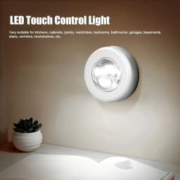 1/4/10 件 Mini Led Night Light, Self Adhesive Push Light Stairs Hallway Closet Kitchen Bedroom, Cabinets, Counters, Hallway