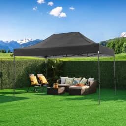 10x15 FT Pop Up Canopy Tent with Removable Sidewalls, Heavy Duty Foldable Ez Up Canopy,Frame Steel Waterproof UPF50+ Outdoor Instant Gazebo for Party Wedding Backyard Patio Event, Portable with Carry Bag & Sand Bags Windproof Commercial Shelter