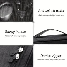 Cable Storage Bag Waterproof Digital Electronic Organizer Portable USB Data Line Charger Plug Storage Bag Travel Cable Organizer
