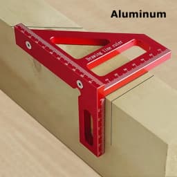 Carpenter Square -Woodworking Square Protractor Aluminum/Plastic Ruler 3D Multi Angle 45/90 Degree Layout Measuring Ruler