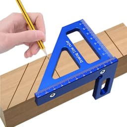 Carpenter Square -Woodworking Square Protractor Aluminum/Plastic Ruler 3D Multi Angle 45/90 Degree Layout Measuring Ruler