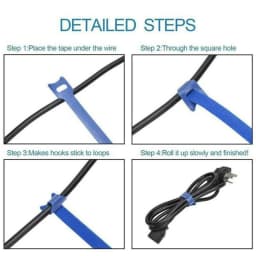 Kerokuru Cable Organizer Cable Management Cable Winder Tape Protector for Wire Ties Phone Accessories Organizador Cables