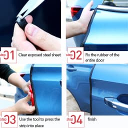 Car Door Edge Protector Universal Auto Door Guard Protective Strips Universal Automobiles Doors Trunk Hood Seal Sealant Strip