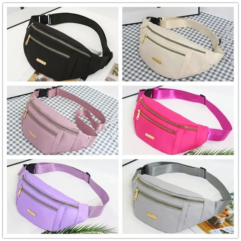 Women Sports Waist Bag Multi-Layer Fanny Pack Phone Essentials During Outdoor Activities Crossbody Purse Sports Chest Bag