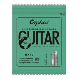 Orphee Electric Guitar Strings Set RX Series Hexagonal Carbon Steel 6 String for Electric Guitar Accessories Practice Use