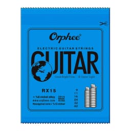 Orphee Electric Guitar Strings Set RX Series Hexagonal Carbon Steel 6 String for Electric Guitar Accessories Practice Use