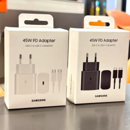 Samsung 45W PD Charger Super Fast Charging For Galaxy S25 Ultra Plus FE S24 S23 S22 A56 A55 A36 A17 EU Adapter 5A Type C Cable