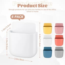 Wall Mounted Storage Box Mobile Phone Plug Holder Stand Rack Remote Control Storage Organizer Case For Air Conditioner TV