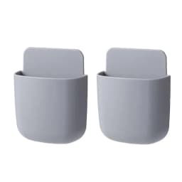 Wall Mounted Storage Box Mobile Phone Plug Holder Stand Rack Remote Control Storage Organizer Case For Air Conditioner TV