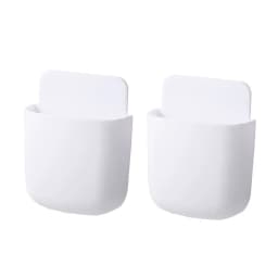 Wall Mounted Storage Box Mobile Phone Plug Holder Stand Rack Remote Control Storage Organizer Case For Air Conditioner TV