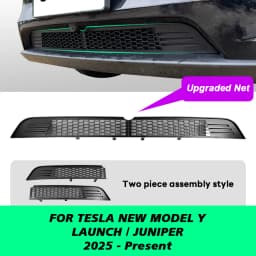 TESY For Tesla Model YL Y L / Y Launch Juniper Inner Vent Grille Lower Bumper Anti Insect Net Air Inlet Anti Dust Proof Cover