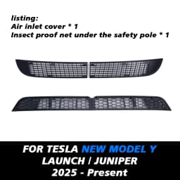 TESY For Tesla Model YL Y L / Y Launch Juniper Inner Vent Grille Lower Bumper Anti Insect Net Air Inlet Anti Dust Proof Cover