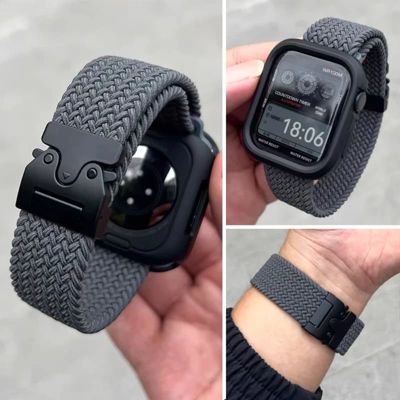 Parachute Straps for Apple Watch 10 11 Band 46/42mm 45mm Ultra 49mm 44mm 41mm Braided Bracelet Correa iWatch Series 9 8 SE 5 6 7