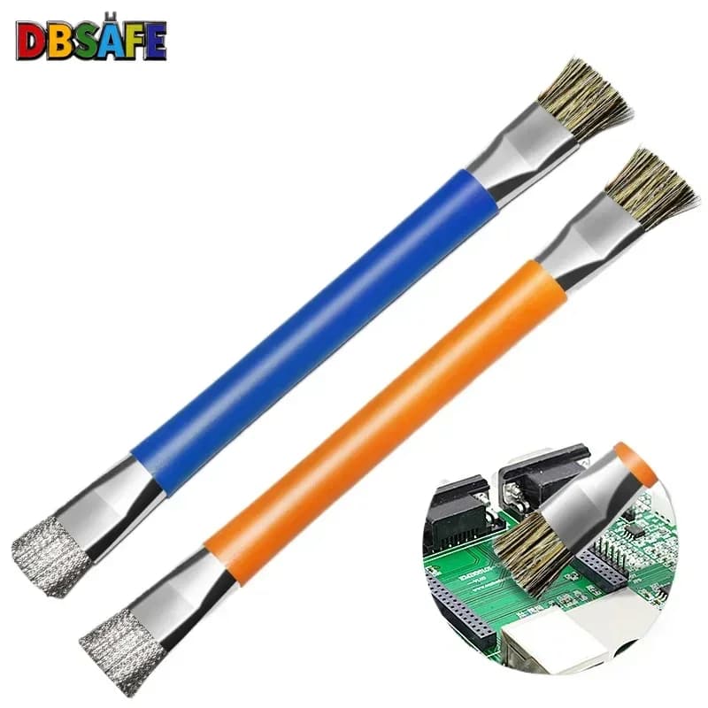 Safe Brush Anti-Static Motherboard PCB Cleaning Brush for Mobile Phone Repair Tools Kit Double Head Convenience