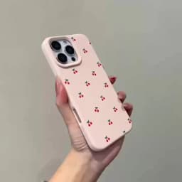 For iPhone 18 17 16 15 14 13 12 11 Pro Max Case Cute Cartoon Cherry Graphic Silicone Phone Cover For iPhone 16 Plus Soft Fundas