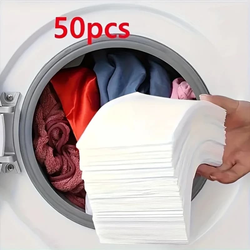 50Color Dye-Resistant Cloth for Laundry，No Chemical Composition，Mixed Laundry Anti-Penetration and Fade Protection，Universal Was
