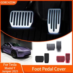 For Tesla Model Y L/Y Juniper 2026 Upgrade Foot Pedal Pads Non-slip Accelerator Brake Rest Performance Aluminum Mats Accessories