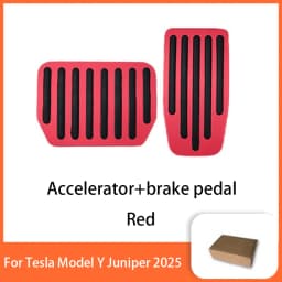For Tesla Model Y L/Y Juniper 2026 Upgrade Foot Pedal Pads Non-slip Accelerator Brake Rest Performance Aluminum Mats Accessories
