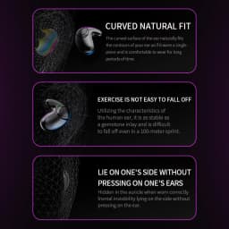 Waterproof Wireless Bluetooth 5.3 Headsets Mini headset Painless Call Noise Cancelling Thin Headphones Fit for Sleeping/Sports