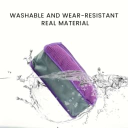 Multifunctional Bi-fold Storage Bag Double Zipper Large Capacity Storage Arrangement Makeup Toiletries Large Classification Bag