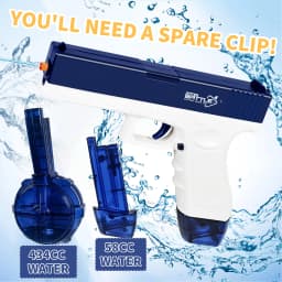 Electric Water Gun Rechargeable Automatic & Manual Spray Gun Capacity Range Up to 32 FT Range for Adults & Kids