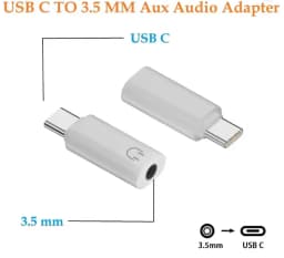 USB Type C to 3.5mm jack Audio Adapter USB C 3.5mm Aux Adapter Type C Earphone Converter For Iphone15 Samsung Xiaomi Huawei
