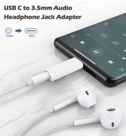 USB Type C to 3.5mm jack Audio Adapter USB C 3.5mm Aux Adapter Type C Earphone Converter For Iphone15 Samsung Xiaomi Huawei