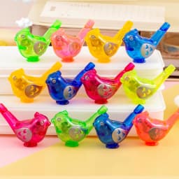 30Pcs Colorful Mini Bird Plastic Water Whistles Noise Maker Toys for Birthday Party Favors School Gift Pinata Fillers